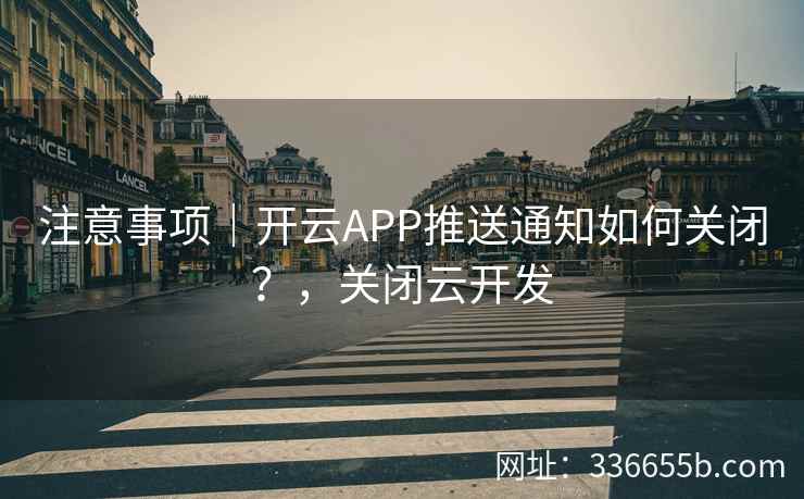 注意事项｜开云APP推送通知如何关闭？，关闭云开发